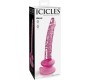 Icicles N. 86 GLASS DILDO WITH SUCTION CUP