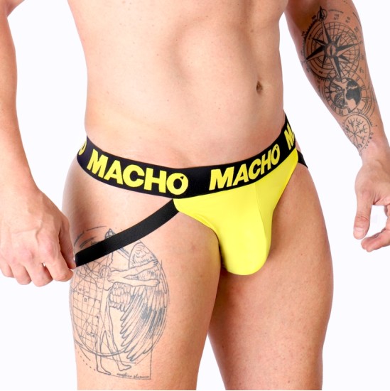 Macho Underwear MACHO - MX25A JOCK LYCRA YELLOW M