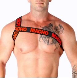Macho Underwear MACHO - ROMAN HARNESS RED S/M