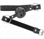Kink Collar & Gag KINK - HOLLOW HARD BLACK BALL 4.5 CM GAG MODEL 1 63.5 X 2 CM