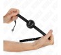 Kink Collar & Gag KINK - SIMPLICITY BLACK BREATHABLE BALL 4.5 CM GAG 62 x 1.5 CM