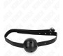 Kink Collar & Gag KINK - SIMPLICITY BLACK BREATHABLE BALL 4.5 CM GAG 62 x 1.5 CM