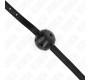 Kink Collar & Gag KINK - SIMPLICITY BLACK BREATHABLE BALL 4.5 CM GAG 62 x 1.5 CM