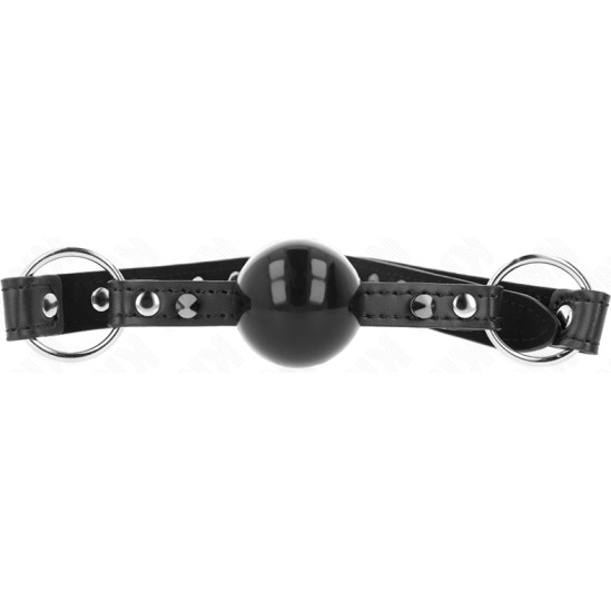 Kink Collar & Gag KINK - BALL 4 CM GAG WITH TIP RIVET AND SNAP LOCK 65 x 2 CM