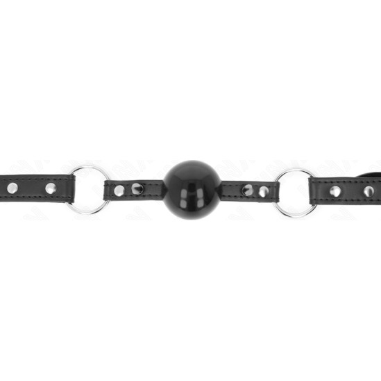 Kink Collar & Gag KINK - BALL 4 CM GAG WITH TIP RIVET AND SNAP LOCK 65 x 2 CM