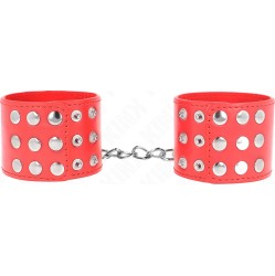 Kink Wrist Restraint KINK - WRIST RESTRAINTS WITH SNAP FASTEN RED ADJUSTABLE 19-24 CM X 5.5 CM