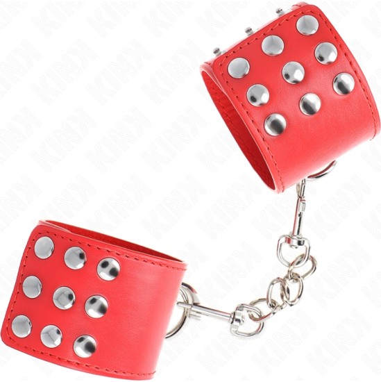 Kink Wrist Restraint KINK - WRIST RESTRAINTS WITH SNAP FASTEN RED ADJUSTABLE 19-24 CM X 5.5 CM