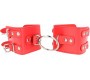 Kink Wrist Restraint KINK - FIXED WRIST RESTRAINTS WITH RING AND STUDS ADJUSTABLE RED 17-22 CM X 6.5 CM