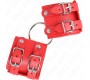 Kink Wrist Restraint KINK - FIXED WRIST RESTRAINTS WITH RING AND STUDS ADJUSTABLE RED 17-22 CM X 6.5 CM