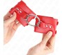 Kink Wrist Restraint KINK - FIXED WRIST RESTRAINTS WITH RING AND STUDS ADJUSTABLE RED 17-22 CM X 6.5 CM
