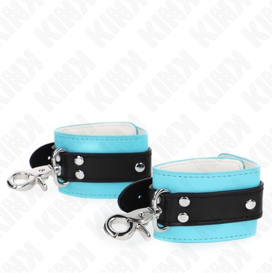 Kink Wrist Restraint KINK - PREMIUM LOCKABLE WRIST RESTRAINTS BLACK / BLUE ADJUSTABLE 21-28 CM X 5.5 CM