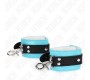 Kink Wrist Restraint KINK - PREMIUM LOCKABLE WRIST RESTRAINTS BLACK / BLUE ADJUSTABLE 21-28 CM X 5.5 CM