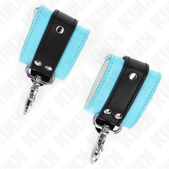Kink Wrist Restraint KINK - PREMIUM LOCKABLE WRIST RESTRAINTS BLACK / BLUE ADJUSTABLE 21-28 CM X 5.5 CM