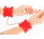 Kink Wrist Restraint KINK - LACE ELASTIC WRIST RESTRAINTS RED
