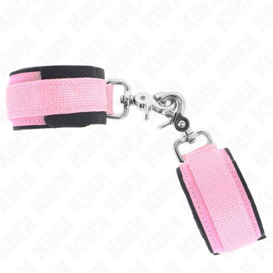 Kink Wrist Restraint KINK - ADJUSTABLE NEOPRENE WRIST RESTRAINTS PINK ADJUSTABLE 22-34 CM
