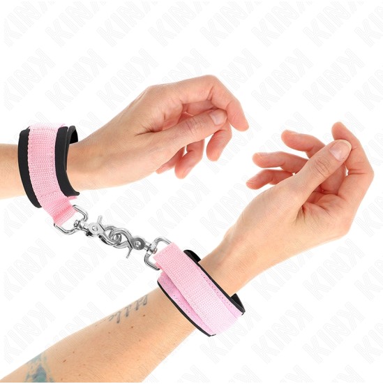 Kink Wrist Restraint KINK - ADJUSTABLE NEOPRENE WRIST RESTRAINTS PINK ADJUSTABLE 22-34 CM