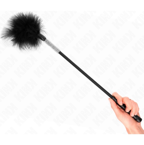 Kink Impact & Touch KINK - TICKLE FEATHERS WITH RHINESTONE HANDLE 50 CM