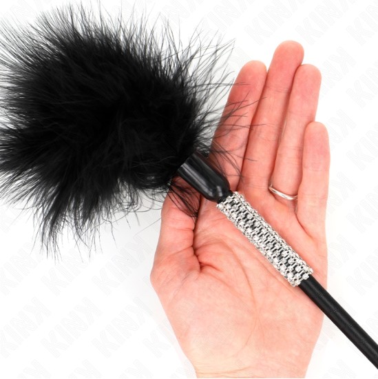 Kink Impact & Touch KINK - TICKLE FEATHERS WITH RHINESTONE HANDLE 50 CM
