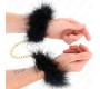 Kink Wrist Restraint KINK - FEATHER HAND CUFFS WITH GOLD CHAIN MODEL 0