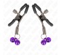 Kink Nipple Grip KINK - DOUBLE BELL NIPPLE CLAMP PURPLE 6 CM