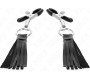 Kink Nipple Grip KINK - LEATHERETTE TASSEL NIPPLE CLAMPS 6 CM