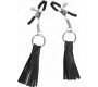 Kink Nipple Grip KINK - LEATHERETTE TASSEL NIPPLE CLAMPS 6 CM
