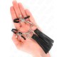 Kink Nipple Grip KINK - LEATHERETTE TASSEL NIPPLE CLAMPS 6 CM