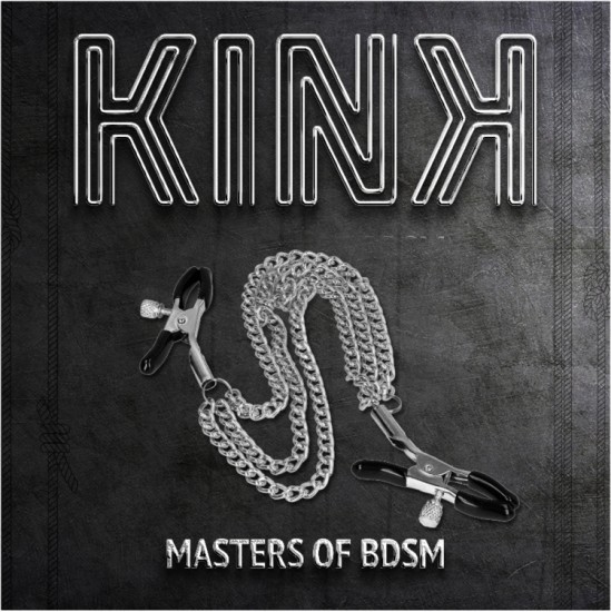 Kink Nipple Grip KINK - NIPPLE CLAMPS WITH 3 CHAINS SILVER 20/23/28 CM