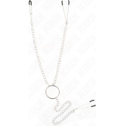 Kink Nipple Grip KINK - TRIPLE NIPPLE AND CLIT CLAMPS WITH CHAIN MODEL 1