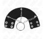 Kink Ring Power KINK - PENIS RING 4 CM CHAIN 7 CM METAL WITH LEATHER BELT