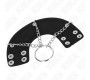Kink Ring Power KINK - PENIS RING 4 CM CHAIN 7 CM METAL WITH LEATHER BELT