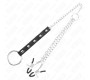 Kink Ring Power KINK - METAL PENIS RING WITH CHAIN AND ADJUSTABLE NIPPLE CLAMPS