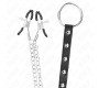 Kink Ring Power KINK - METAL PENIS RING WITH CHAIN AND ADJUSTABLE NIPPLE CLAMPS