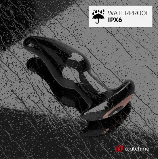 Anbiguo WATCHME REMOTE CONTROL ANAL PLUG VIBRATOR WITH ROTATION OF AMADEUS PEARLS