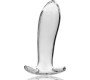 Nebula Series By Ibiza MODEL 5 ANAL PLUG BOROSILICATE GLASS CLEAR 12.5 CM -O- 3.5 CM