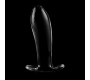 Nebula Series By Ibiza MODEL 5 ANAL PLUG BOROSILICATE GLASS CLEAR 12.5 CM -O- 3.5 CM
