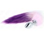 Kink Pleasure Plugs KINK - ANAL PLUG SIZE L 10 X 4 CM WITH SYNTHETIC TAIL 40 CM PURPLE