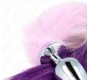 Kink Pleasure Plugs KINK - ANAL PLUG SIZE L 10 X 4 CM WITH SYNTHETIC TAIL 40 CM PURPLE