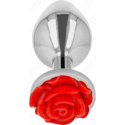 Kink Pleasure Plugs KINK - PLUG ANAL ROSE RED SIZE L