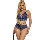 Subblime Sets SUBBLIME - 954079 BRA + PANTIES LACE BLUE L/XL