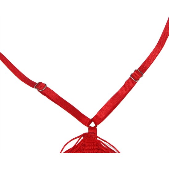 Subblime Sets SUBBLIME - 954253 STRAPPY DRESS + THONG RED L/XL