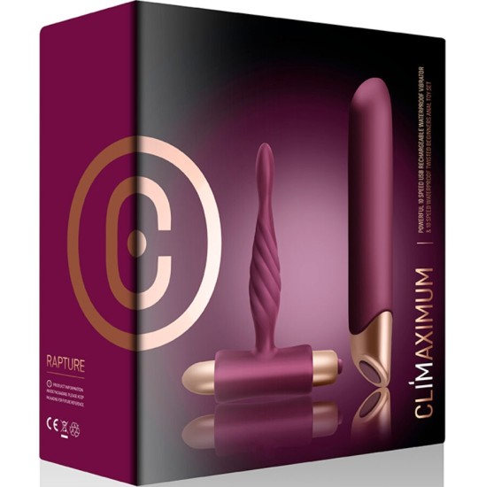 Climaximum RAPTURE KIT VIBRATOR CLASSIC + BEGINNER ANAL PLUG
