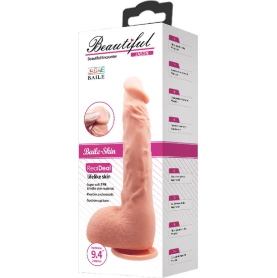 Baile Vibrators BAILE - REALISTIC DILDO JASON NATURAL 24 CM