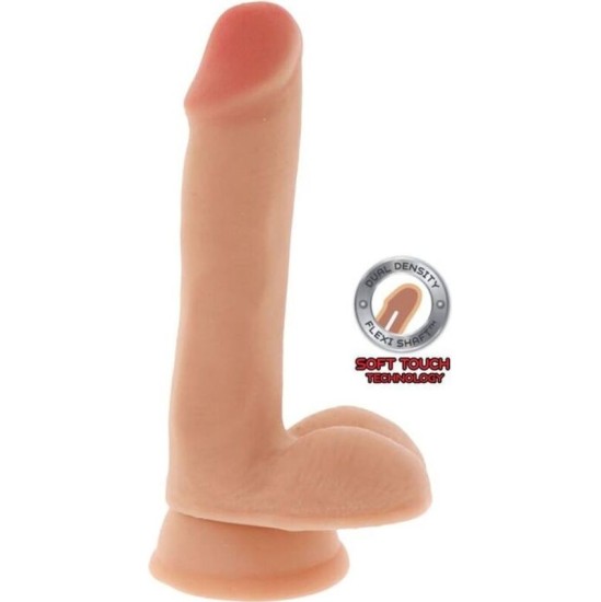 Get Real DUAL DENSITY DILDO 17 CM BALLS SKIN