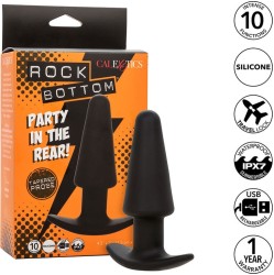 Calexotics ROCK BOTTOM TAPERED ANAL PLUG 10 VIBRACIONES SILICONE BLACK