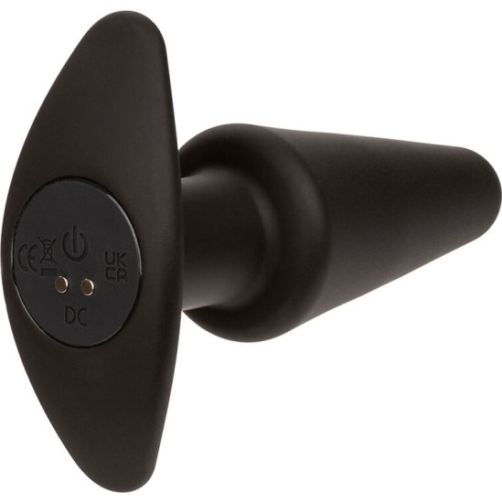 Calexotics ROCK BOTTOM TAPERED ANAL PLUG 10 VIBRACIONES SILICONE BLACK