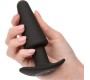 Calexotics ROCK BOTTOM TAPERED ANAL PLUG 10 VIBRACIONES SILICONE BLACK