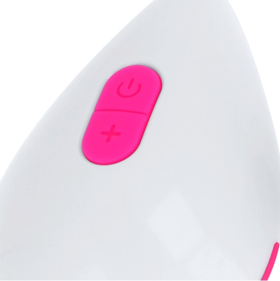 Ohmama Stimulating OHMAMA - TEXTURED VIBRATING EGG 10 MODES PINK AND WHITE