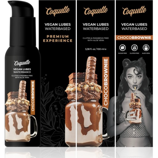 Coquette Cosmetics COQUETTE CHIC DESIRE - PREMIUM EXPERIENCE 100ML VEGAN LUBES CHOCOBROWNIE