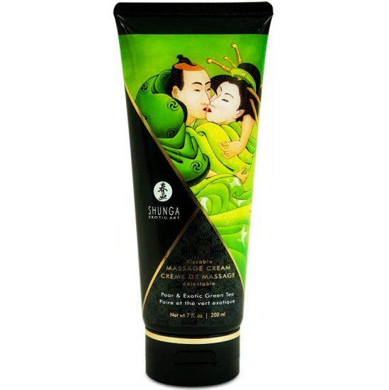 Shunga Massage Cream SHUNGA - PEAR & GREEN TEA MASSAGE CREAM 200 ML